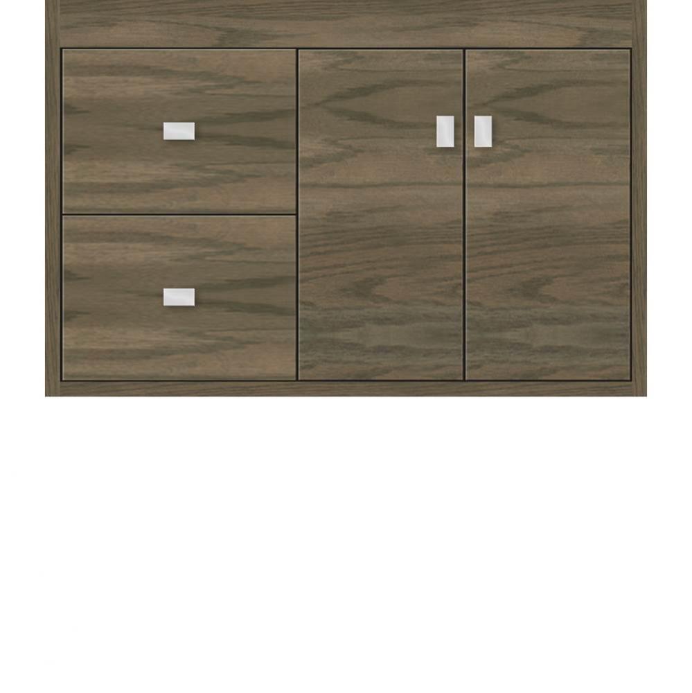 30 X 21 X 19.75 Sodo Inset Wall Mount Vanity Slab Dusky Oak Lh