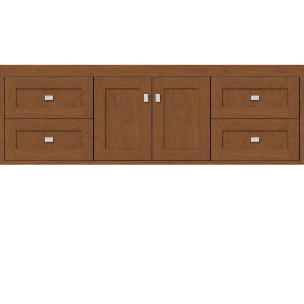 60 X 21 X 19.75 Sodo Inset Wall Mount Vanity Shaker Cinn Cherry Sb