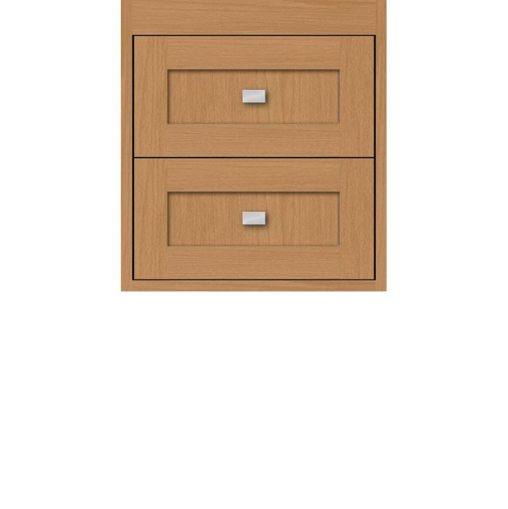 18 X 18.5 X 19.75 Sodo Inset Wall Mount Drw Bank Shaker Nat Oak