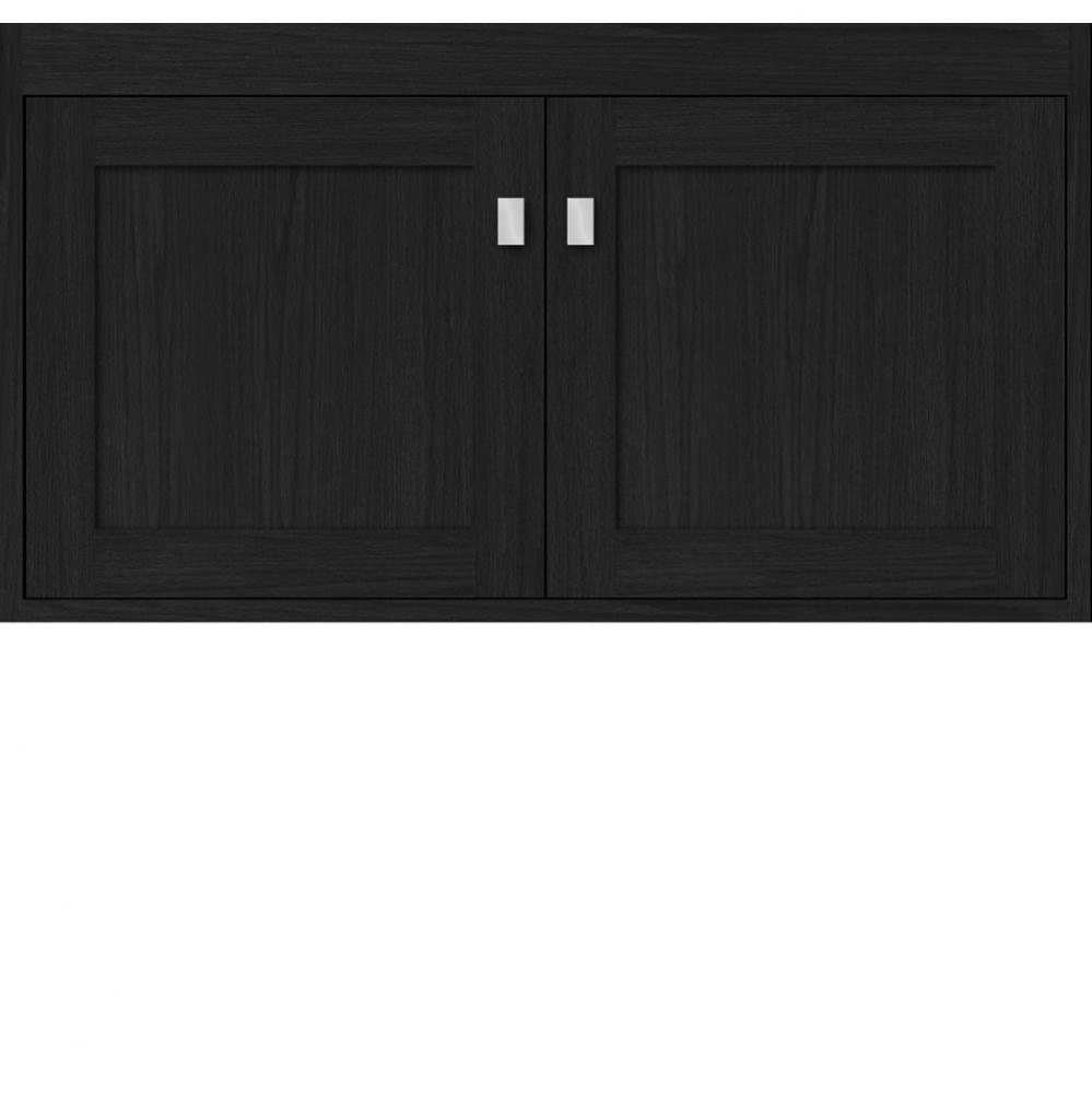 36 X 21 X 19.75 Sodo Inset Wall Mount Vanity Shaker Midnight Oak Std