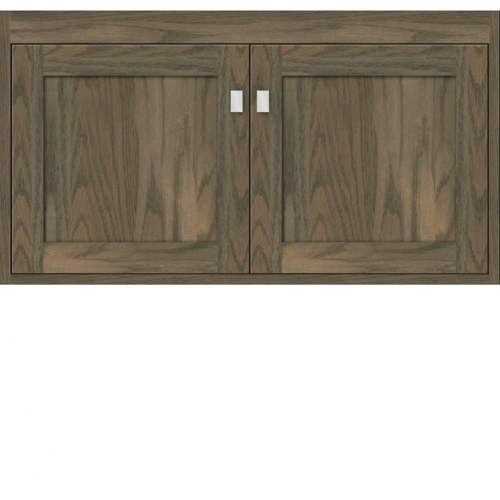 36 X 18.5 X 19.75 Sodo Inset Wall Mount Vanity Shaker Dusky Oak Std