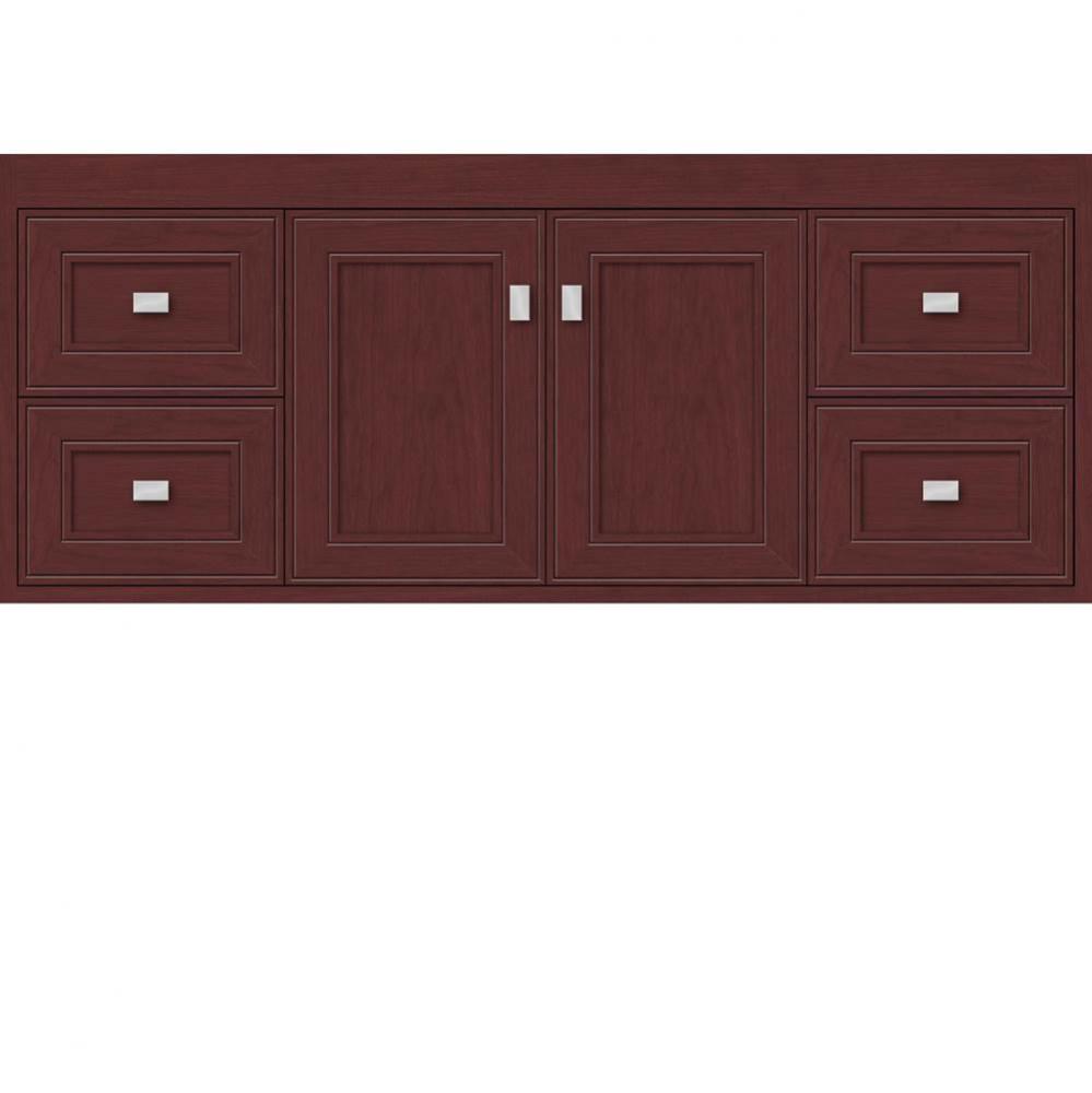 48 X 21 X 19.75 Sodo Inset Wall Mount Vanity Deco Miter Dk Cherry Sb