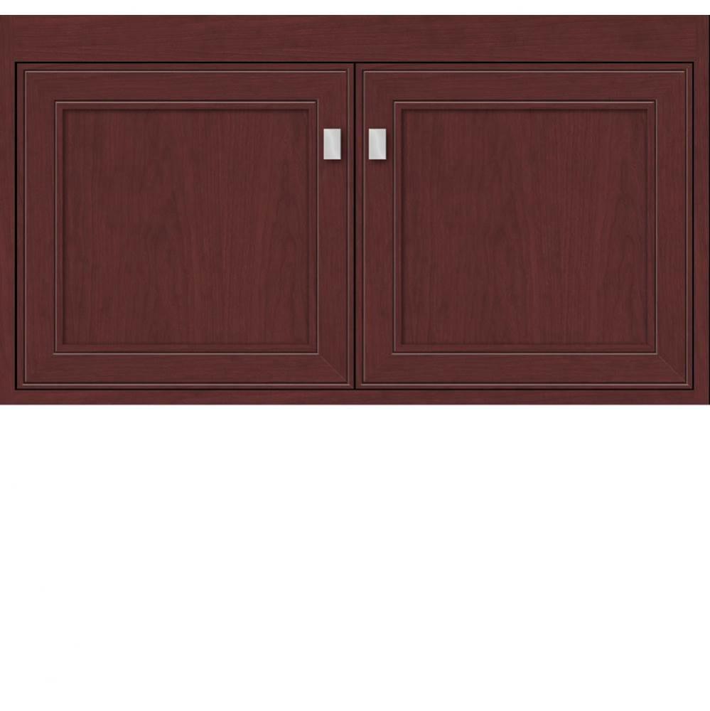 36 X 21 X 19.75 Sodo Inset Wall Mount Vanity Deco Miter Dk Cherry Std