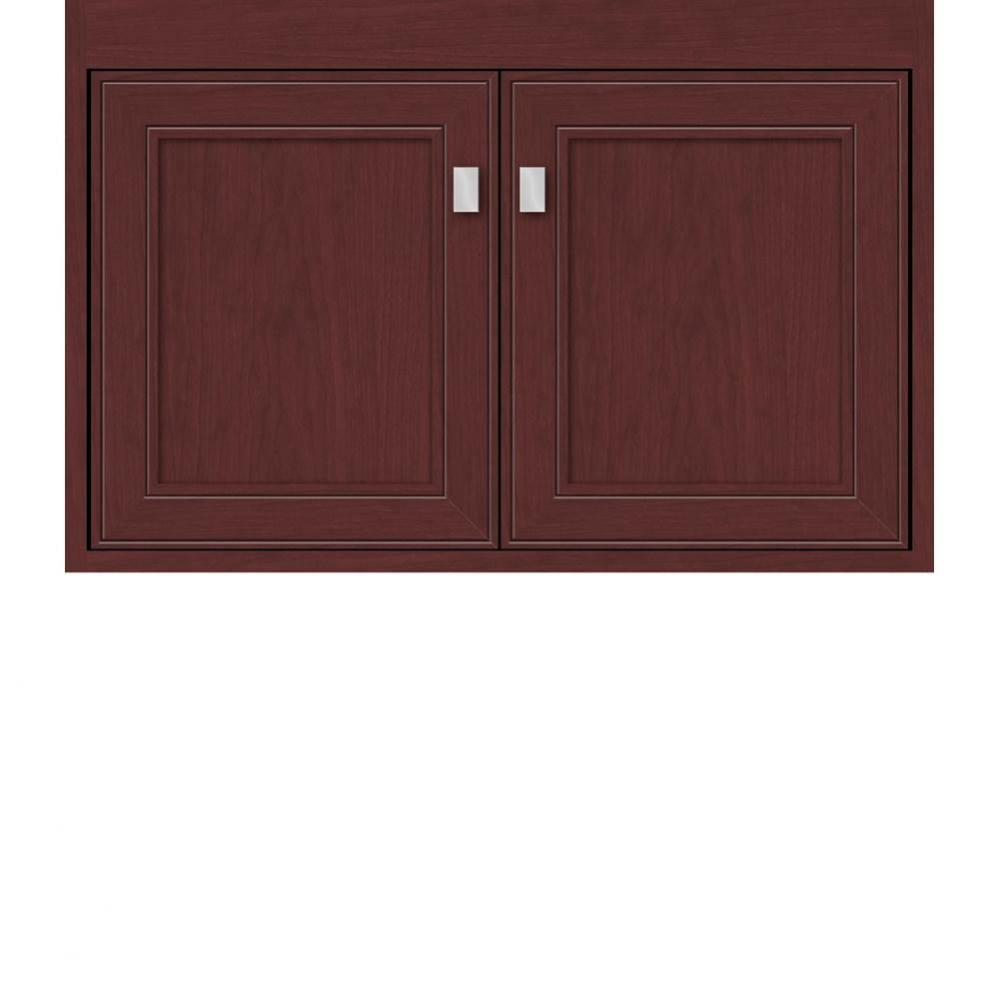 30 X 18.5 X 19.75 Sodo Inset Wall Mount Vanity Deco Miter Dk Cherry Std