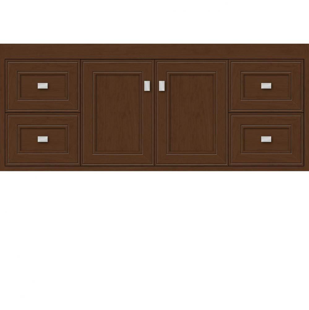 48 X 18.5 X 19.75 Sodo Inset Wall Mount Vanity Deco Miter Pecan Cherry Sb