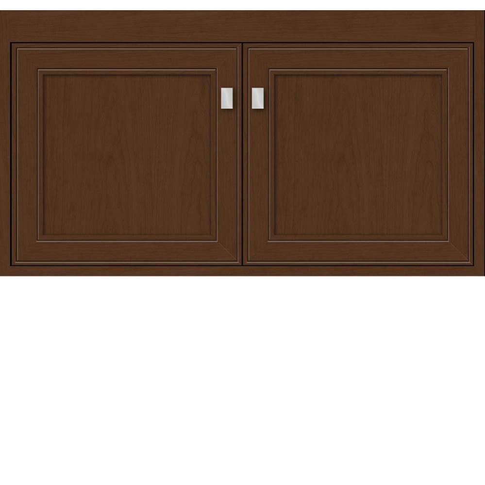 36 X 18.5 X 19.75 Sodo Inset Wall Mount Vanity Deco Miter Pecan Cherry Std