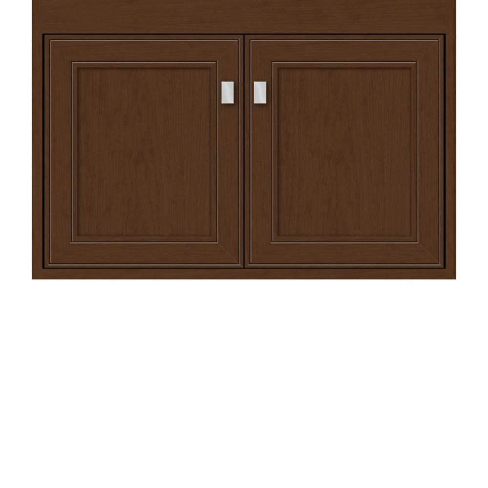 30 X 21 X 19.75 Sodo Inset Wall Mount Vanity Deco Miter Pecan Cherry Std