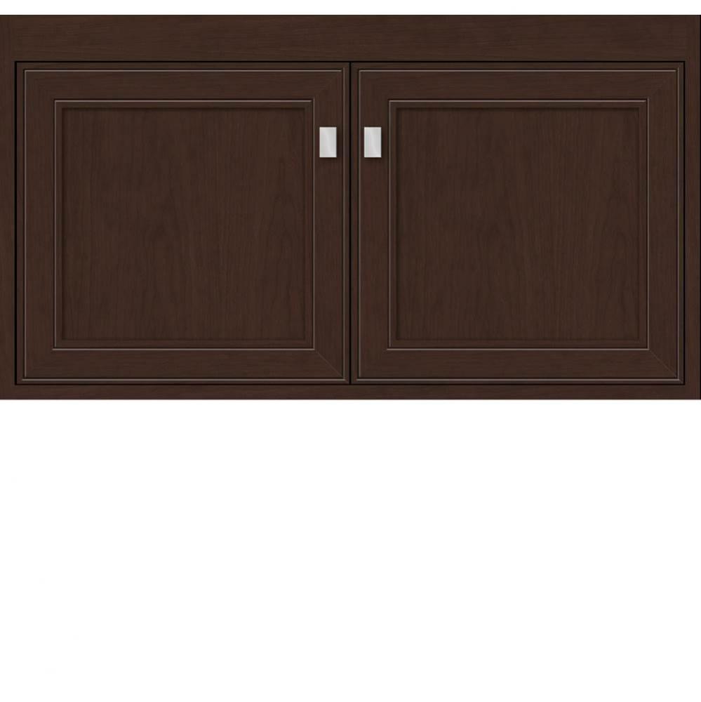 36 X 18.5 X 19.75 Sodo Inset Wall Mount Vanity Deco Miter Choc Cherry Std