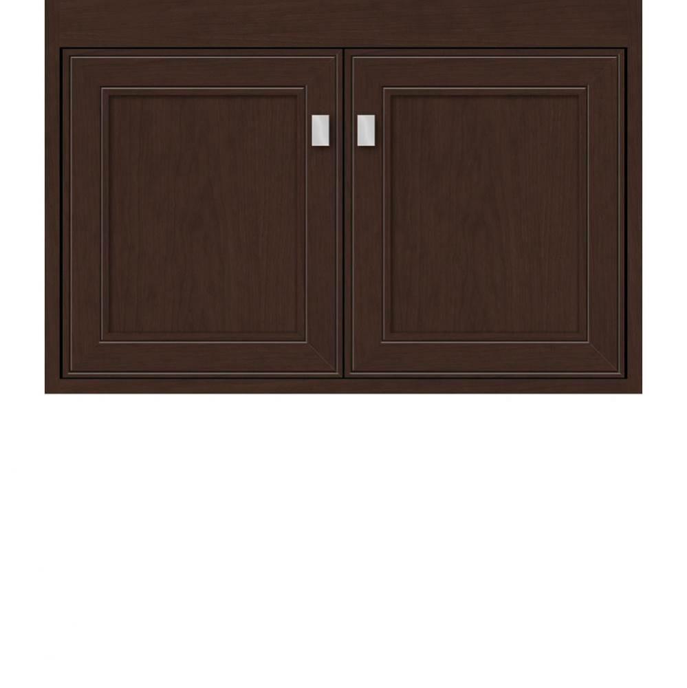 30 X 21 X 19.75 Sodo Inset Wall Mount Vanity Deco Miter Choc Cherry Std