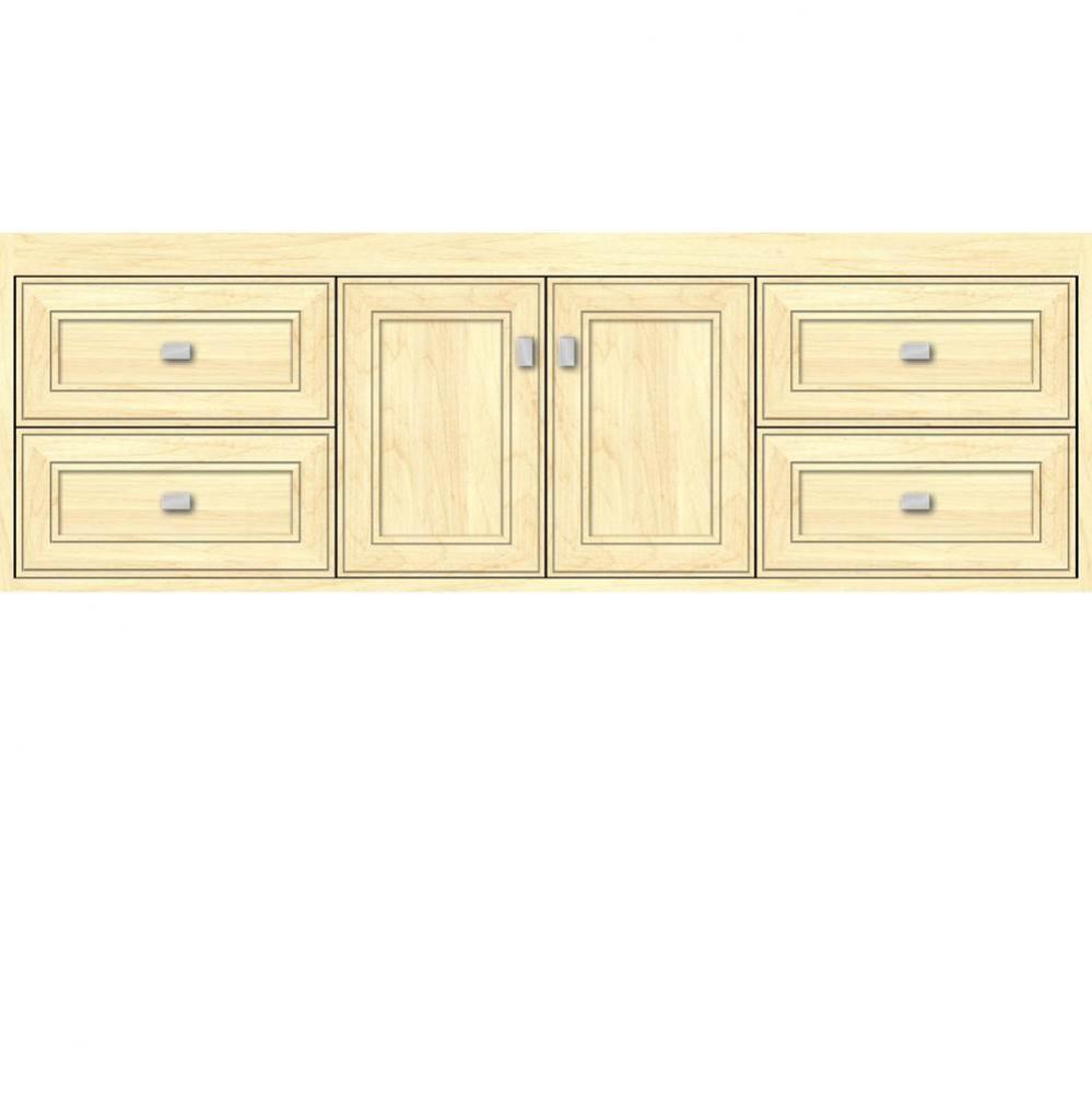 60 X 21 X 19.75 Sodo Inset Wall Mount Vanity Deco Miter Nat Maple Sb