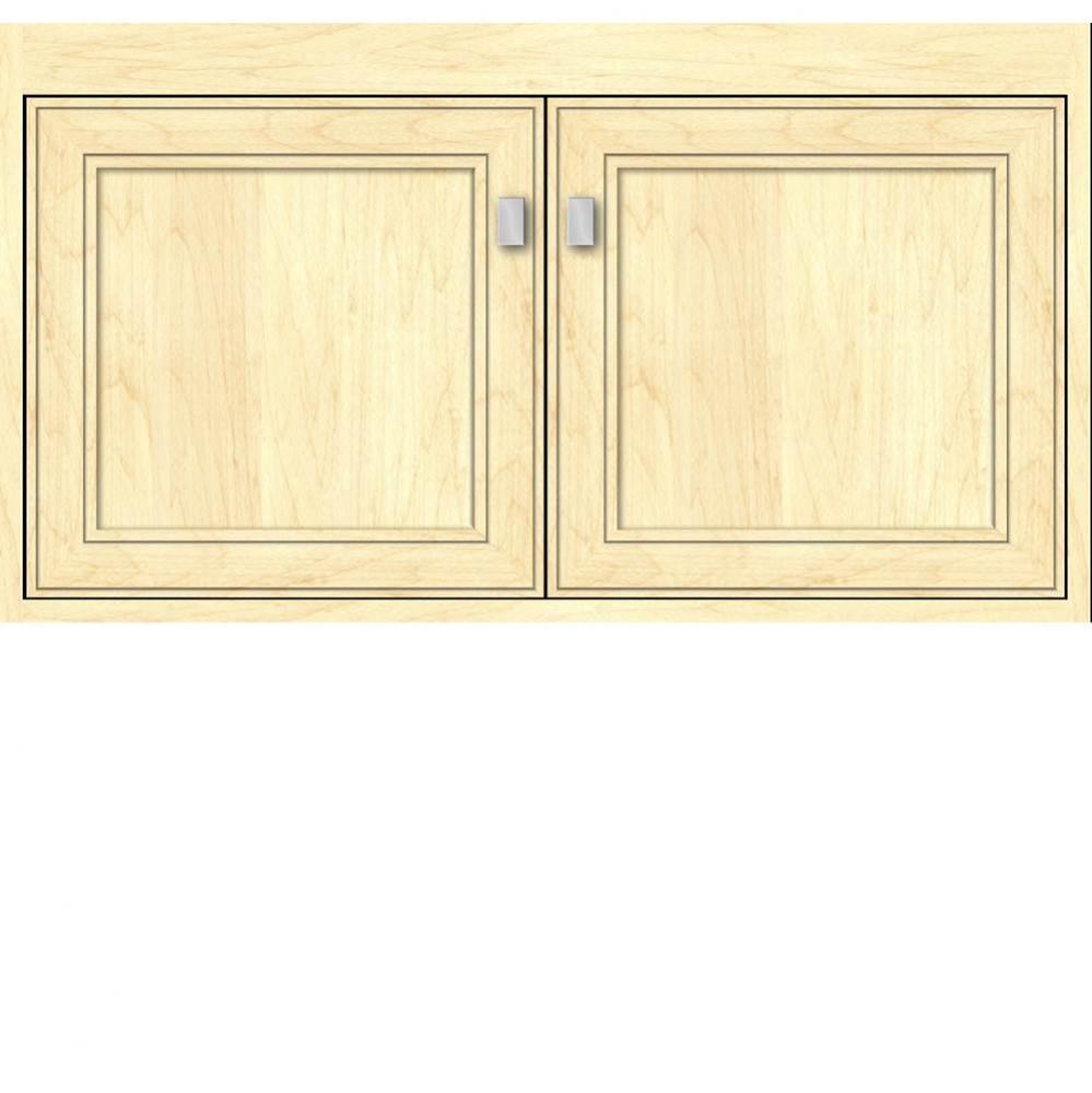 36 X 18.5 X 19.75 Sodo Inset Wall Mount Vanity Deco Miter Nat Maple Std