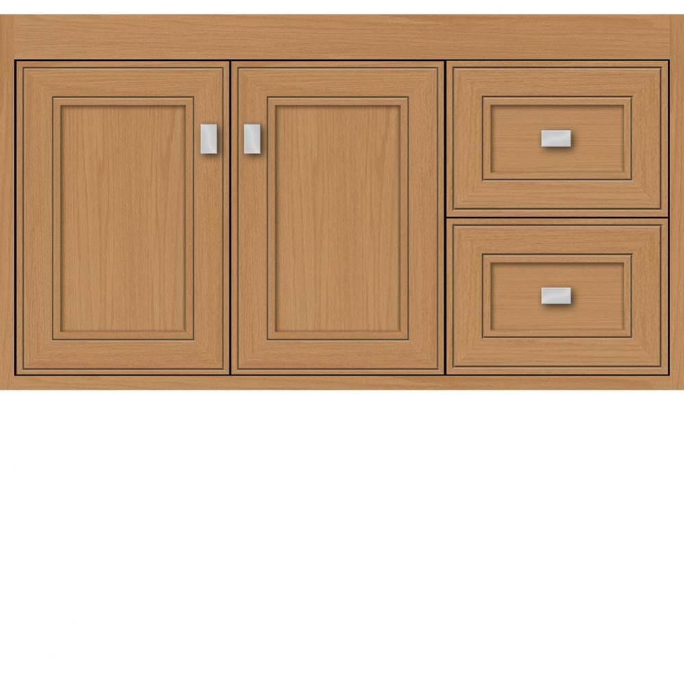 36 X 21 X 19.75 Sodo Inset Wall Mount Vanity Deco Miter Nat Oak Rh