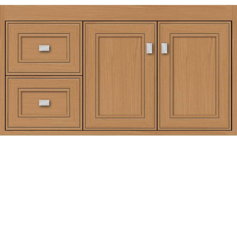 36 X 21 X 19.75 Sodo Inset Wall Mount Vanity Deco Miter Nat Oak Lh