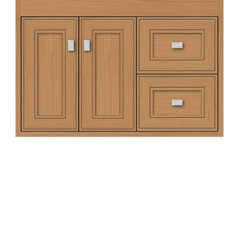 30 X 21 X 19.75 Sodo Inset Wall Mount Vanity Deco Miter Nat Oak Rh