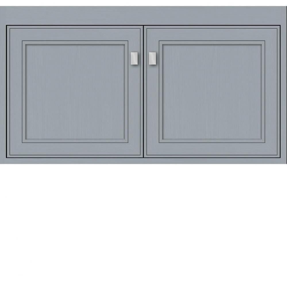 36 X 21 X 19.75 Sodo Inset Wall Mount Vanity Deco Miter Silver Oak Std