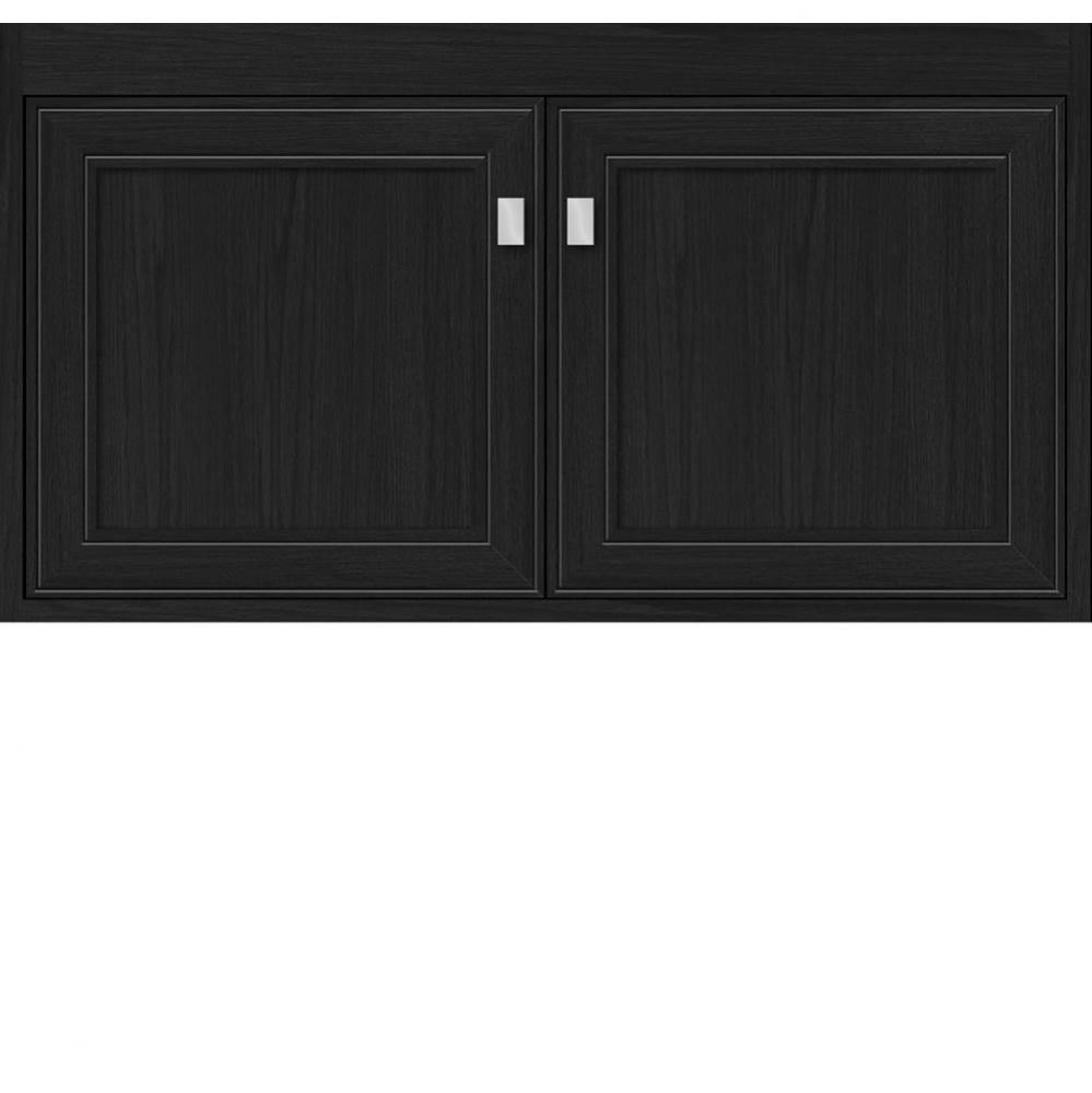 36 X 21 X 19.75 Sodo Inset Wall Mount Vanity Deco Miter Midnight Oak Std