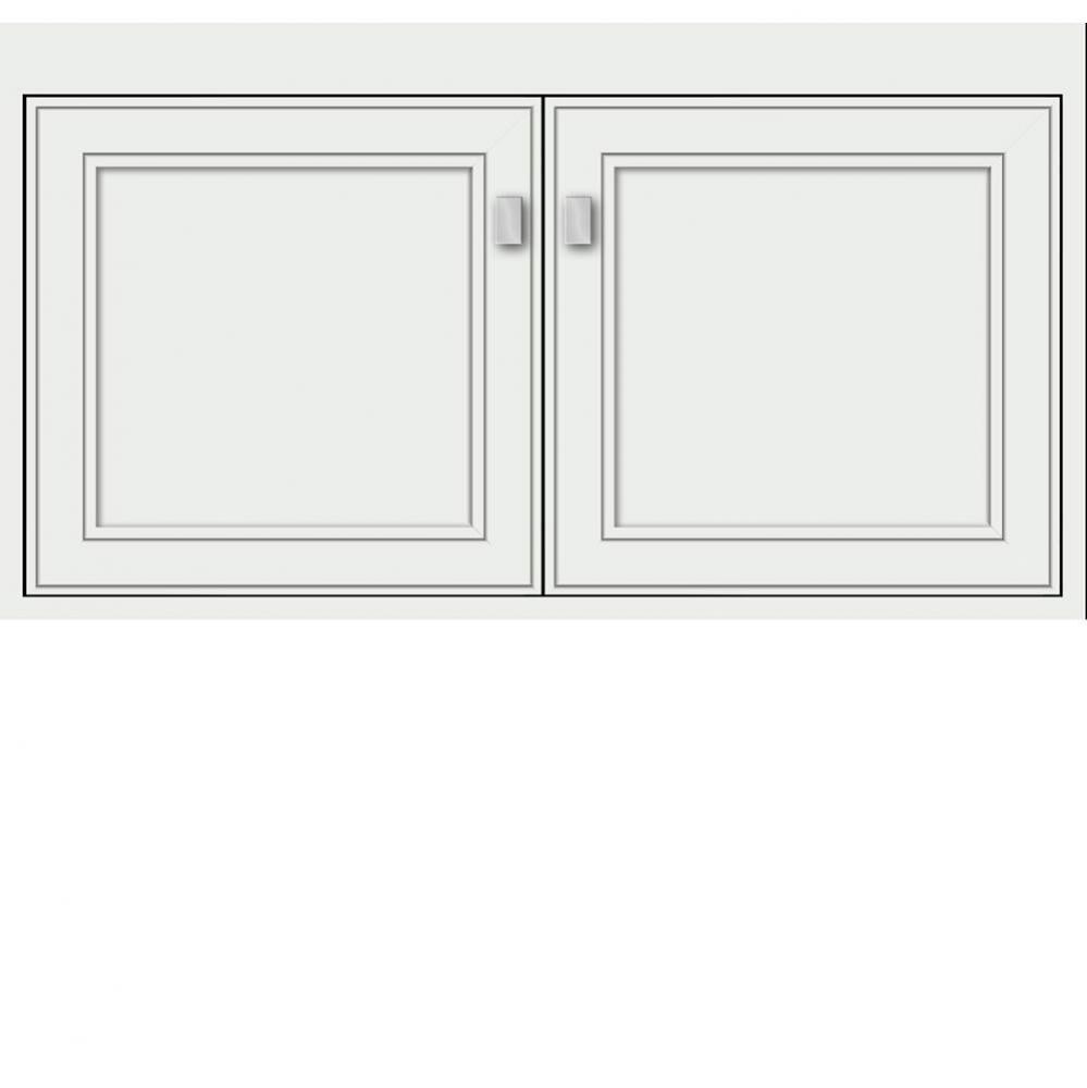 36 X 21 X 19.75 Sodo Inset Wall Mount Vanity Deco Miter Powder Grey Std