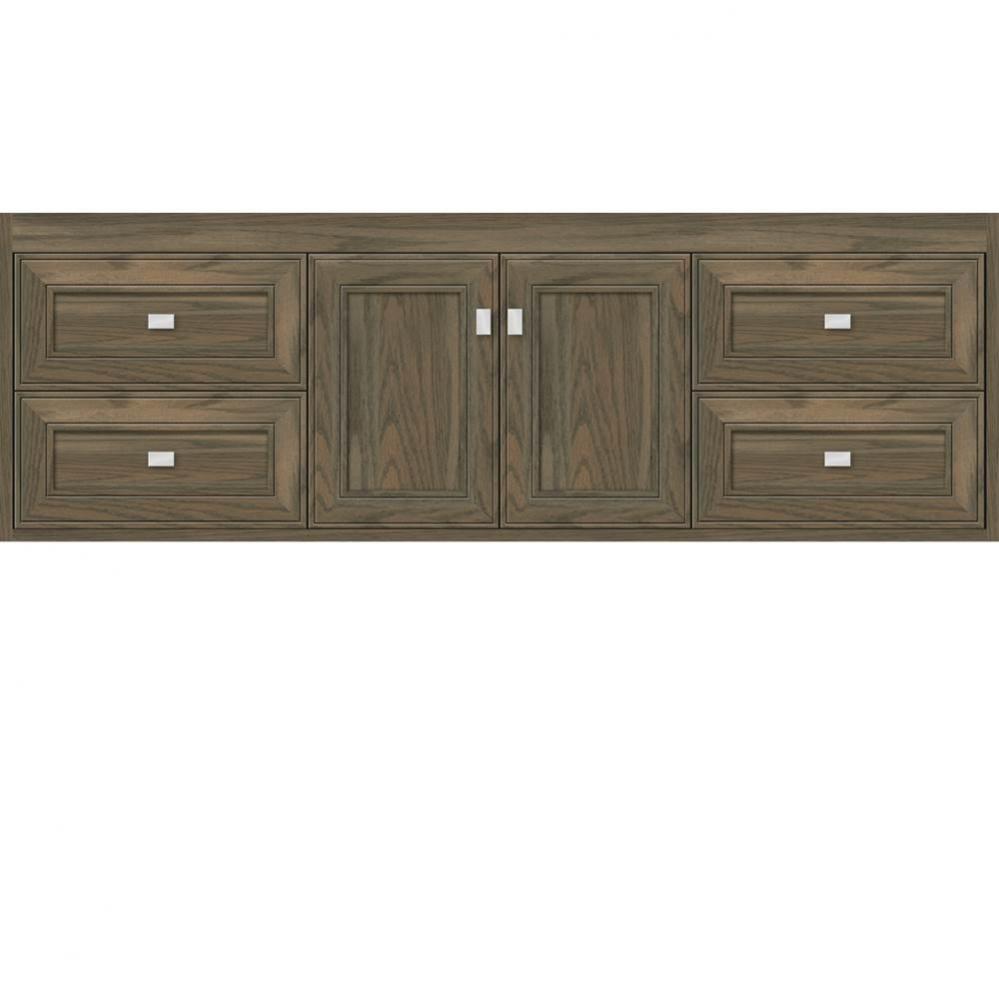 60 X 18.5 X 19.75 Sodo Inset Wall Mount Vanity Deco Miter Dusky Oak Sb