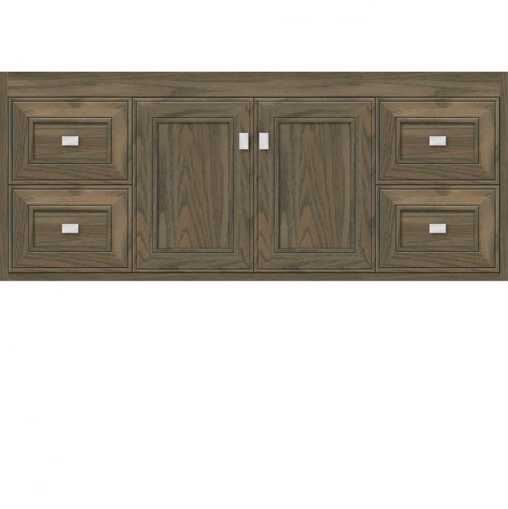 48 X 18.5 X 19.75 Sodo Inset Wall Mount Vanity Deco Miter Dusky Oak Sb