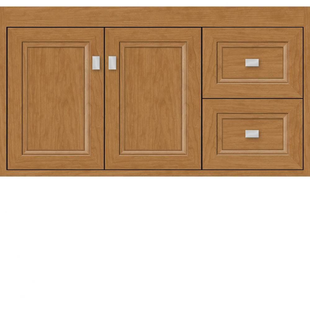 36 X 18.5 X 19.75 Sodo Inset Wall Mount Vanity Ogee Miter Nat Cherry Rh