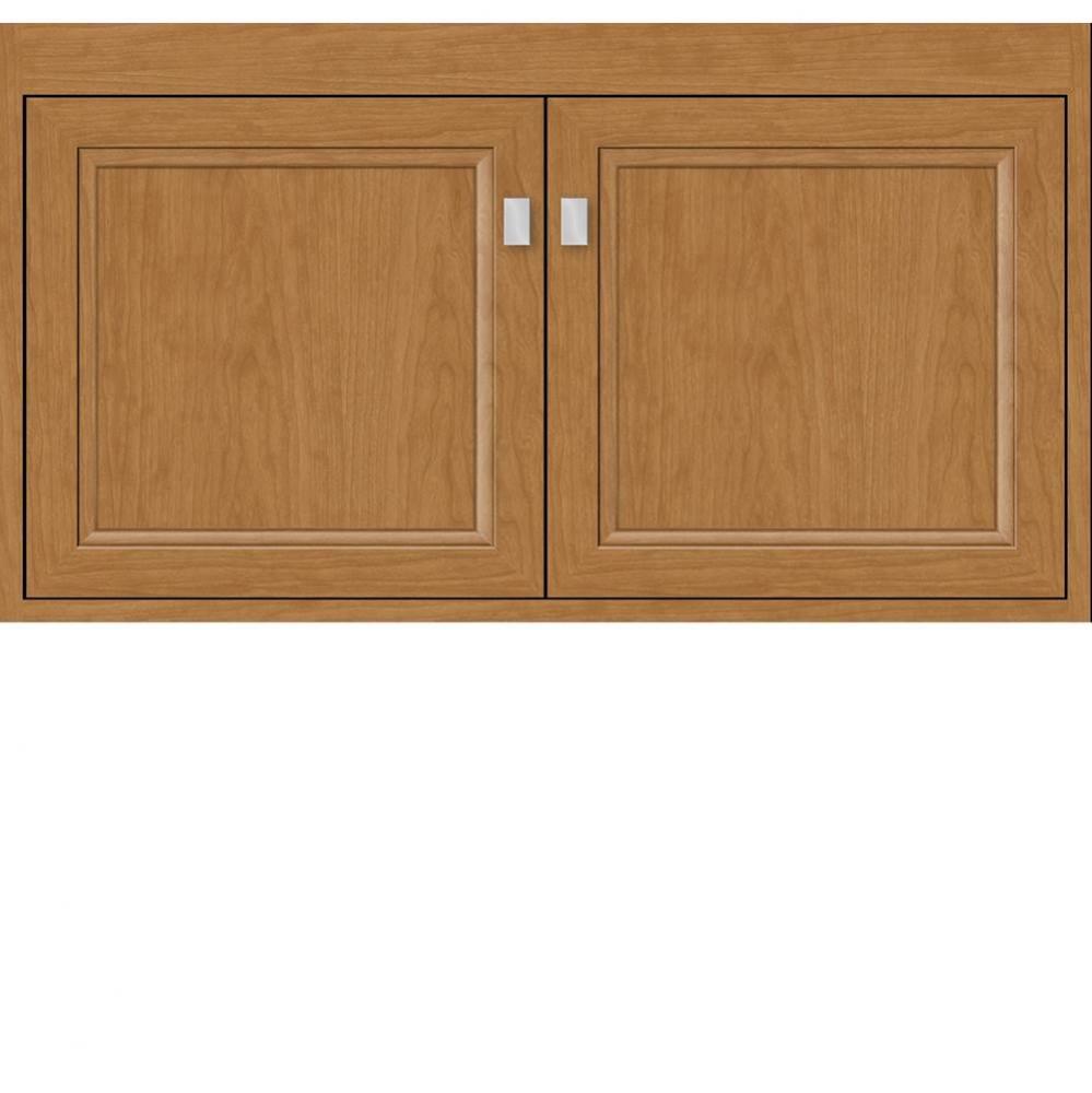 36 X 18.5 X 19.75 Sodo Inset Wall Mount Vanity Ogee Miter Nat Cherry Std