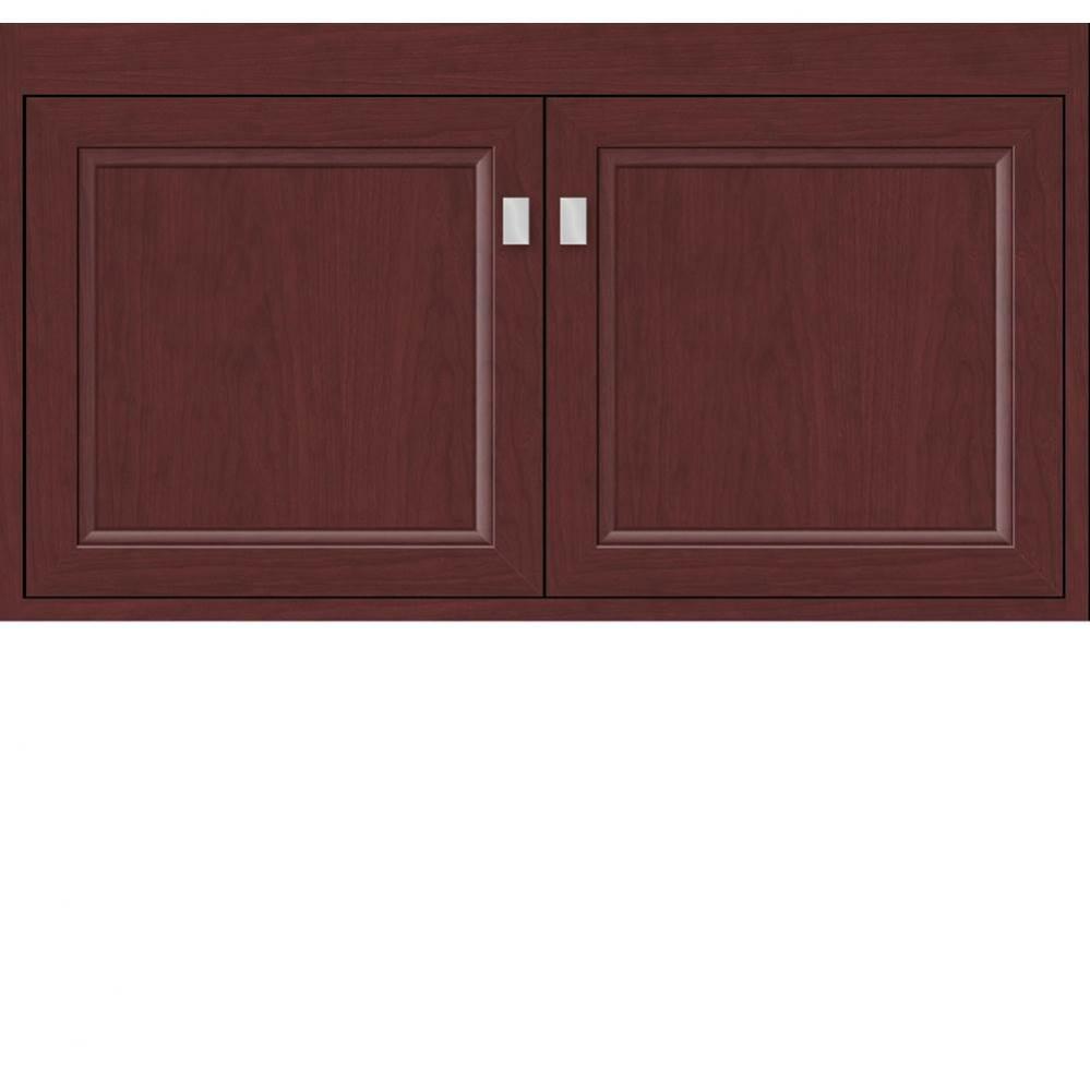 36 X 21 X 19.75 Sodo Inset Wall Mount Vanity Ogee Miter Dk Cherry Std