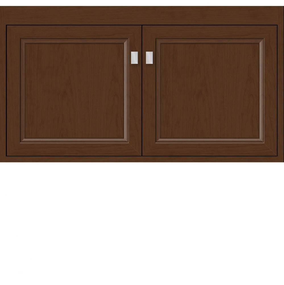 36 X 21 X 19.75 Sodo Inset Wall Mount Vanity Ogee Miter Pecan Cherry Std