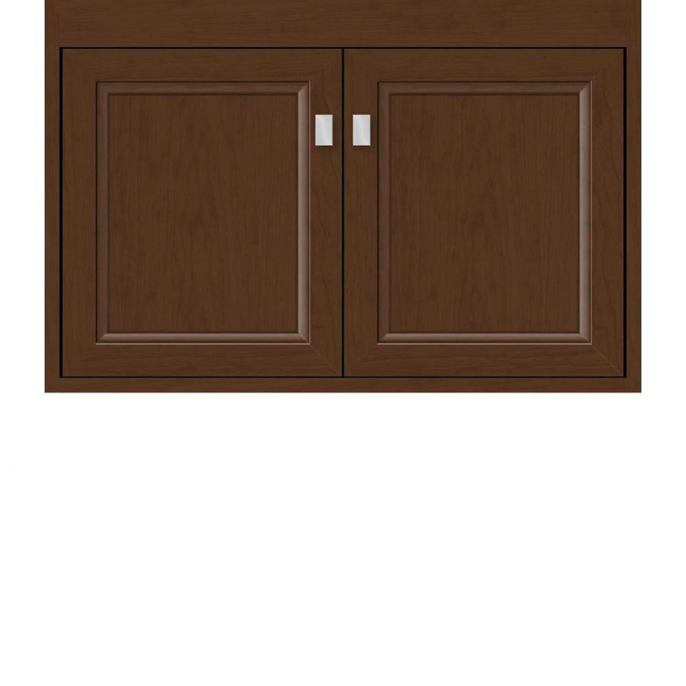 30 X 18.5 X 19.75 Sodo Inset Wall Mount Vanity Ogee Miter Pecan Cherry Std