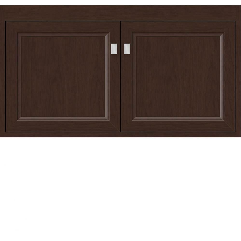 36 X 21 X 19.75 Sodo Inset Wall Mount Vanity Ogee Miter Choc Cherry Std