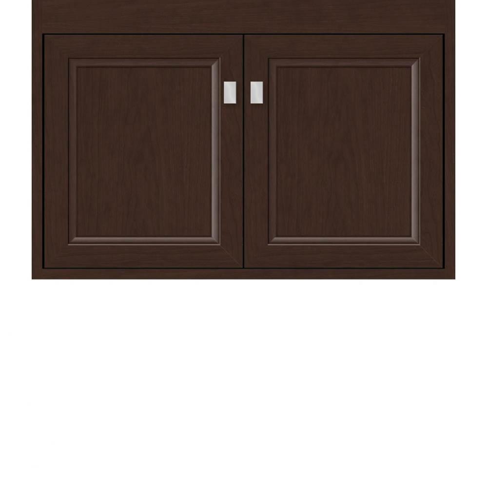 30 X 21 X 19.75 Sodo Inset Wall Mount Vanity Ogee Miter Choc Cherry Std