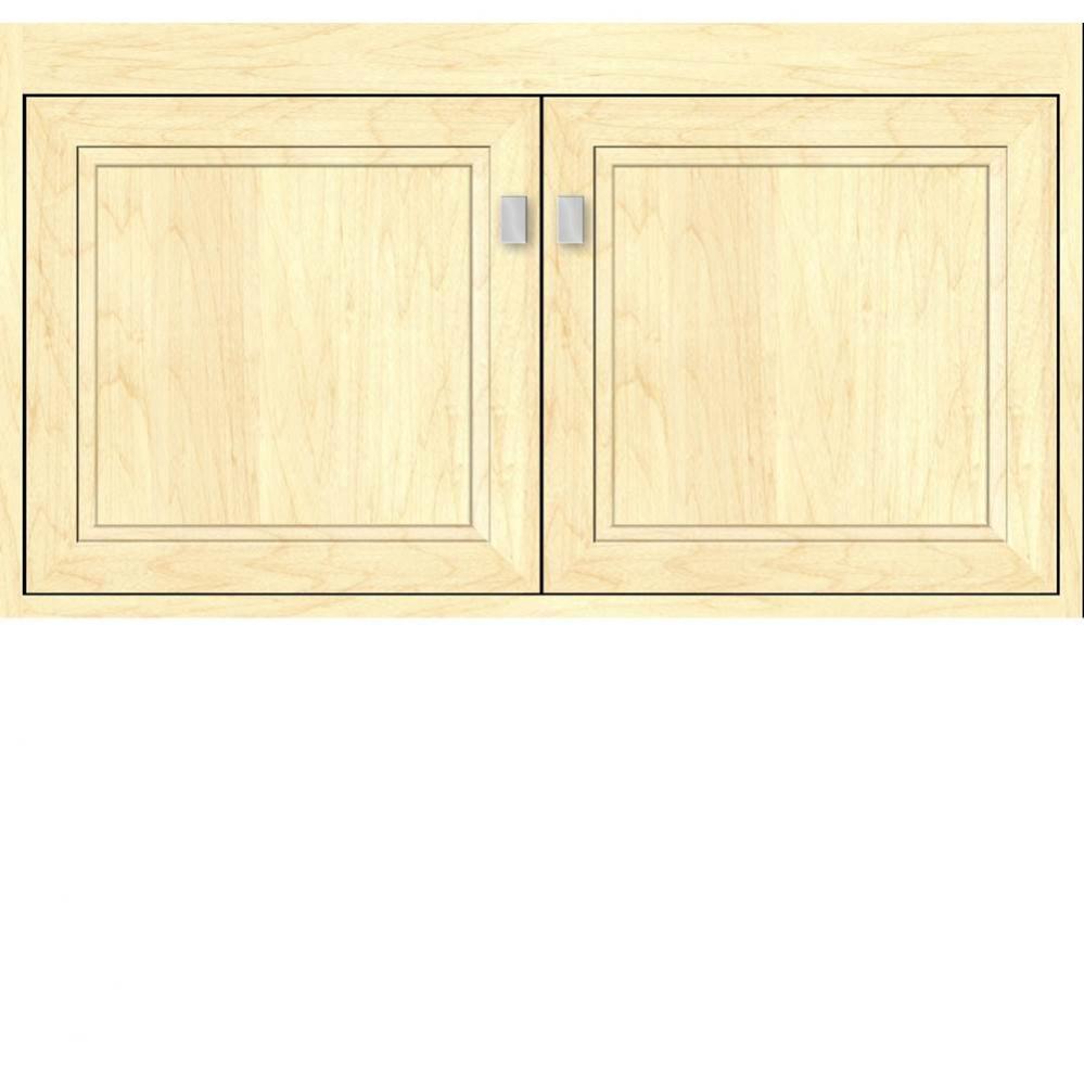 36 X 18.5 X 19.75 Sodo Inset Wall Mount Vanity Ogee Miter Nat Maple Std