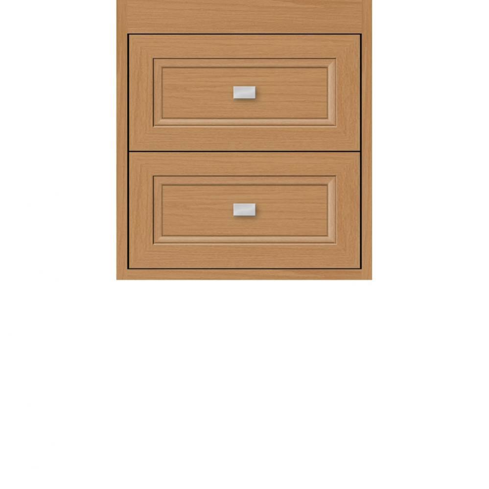 18 X 21 X 19.75 Sodo Inset Wall Mount Drw Bank Ogee Miter Nat Oak