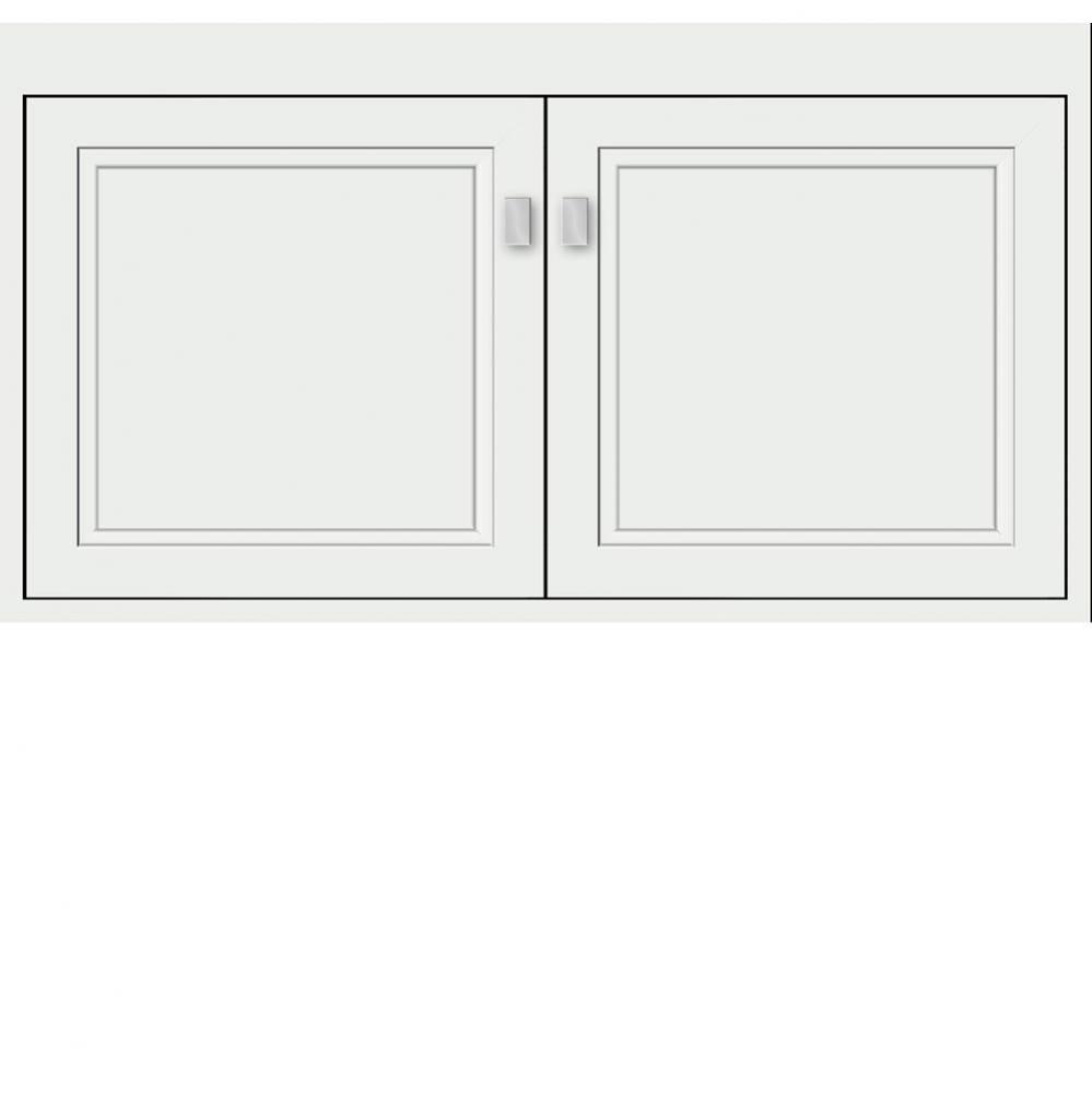 36 X 21 X 19.75 Sodo Inset Wall Mount Vanity Ogee Miter Powder Grey Std