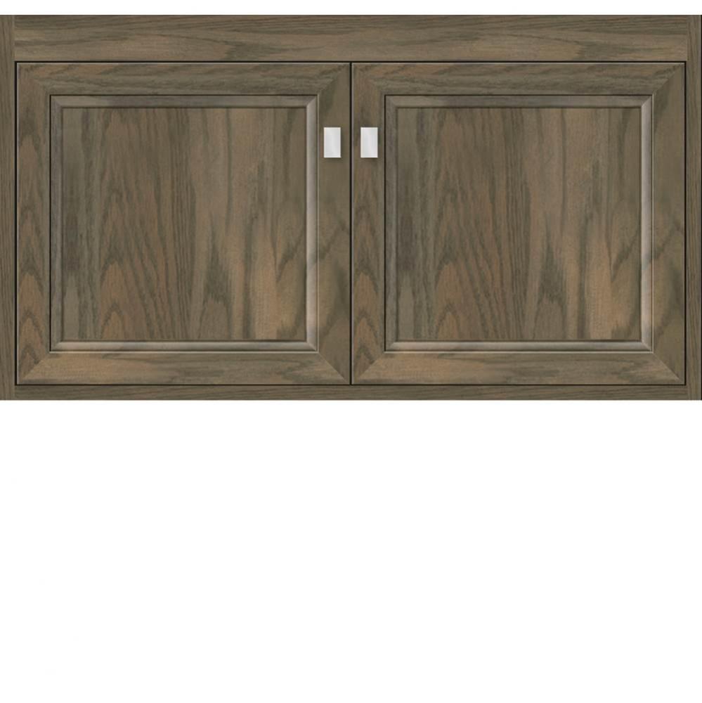 36 X 18.5 X 19.75 Sodo Inset Wall Mount Vanity Ogee Miter Dusky Oak Std