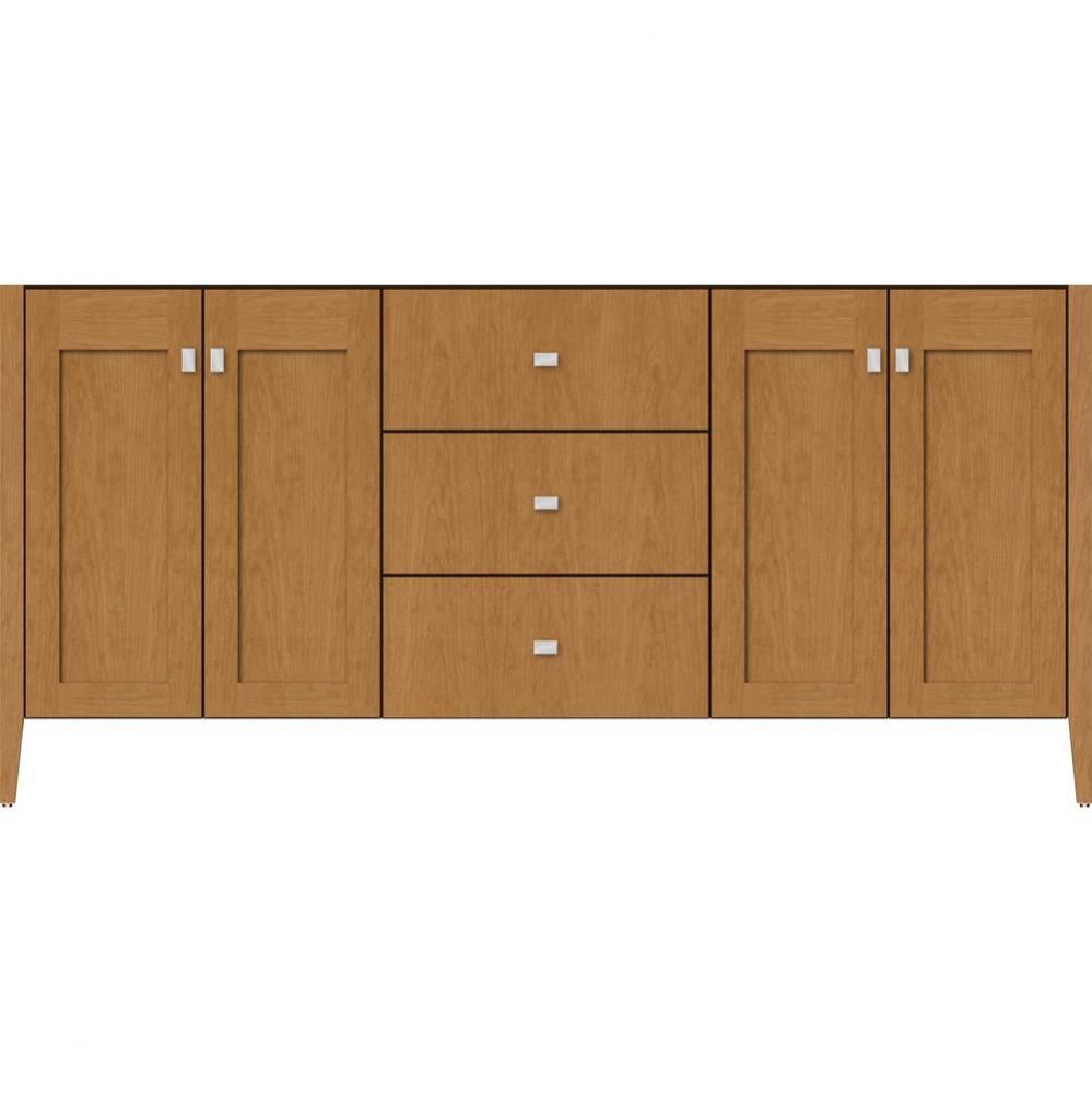 72 X 21.5 X 34.5 Newhalem Vanity Nh Shaker/Slab Nat Cherry Db
