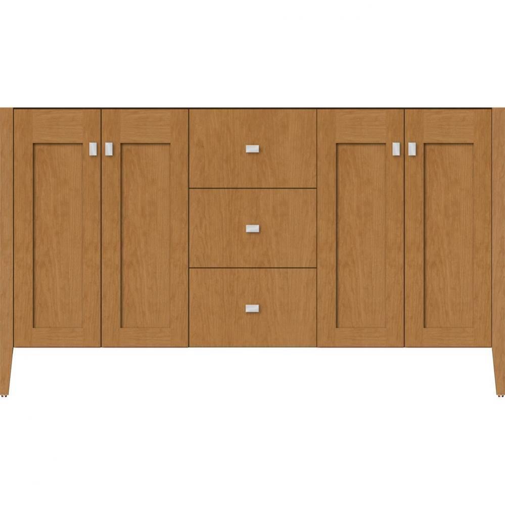 60 X 21.5 X 34.5 Newhalem Vanity Nh Shaker/Slab Nat Cherry Db
