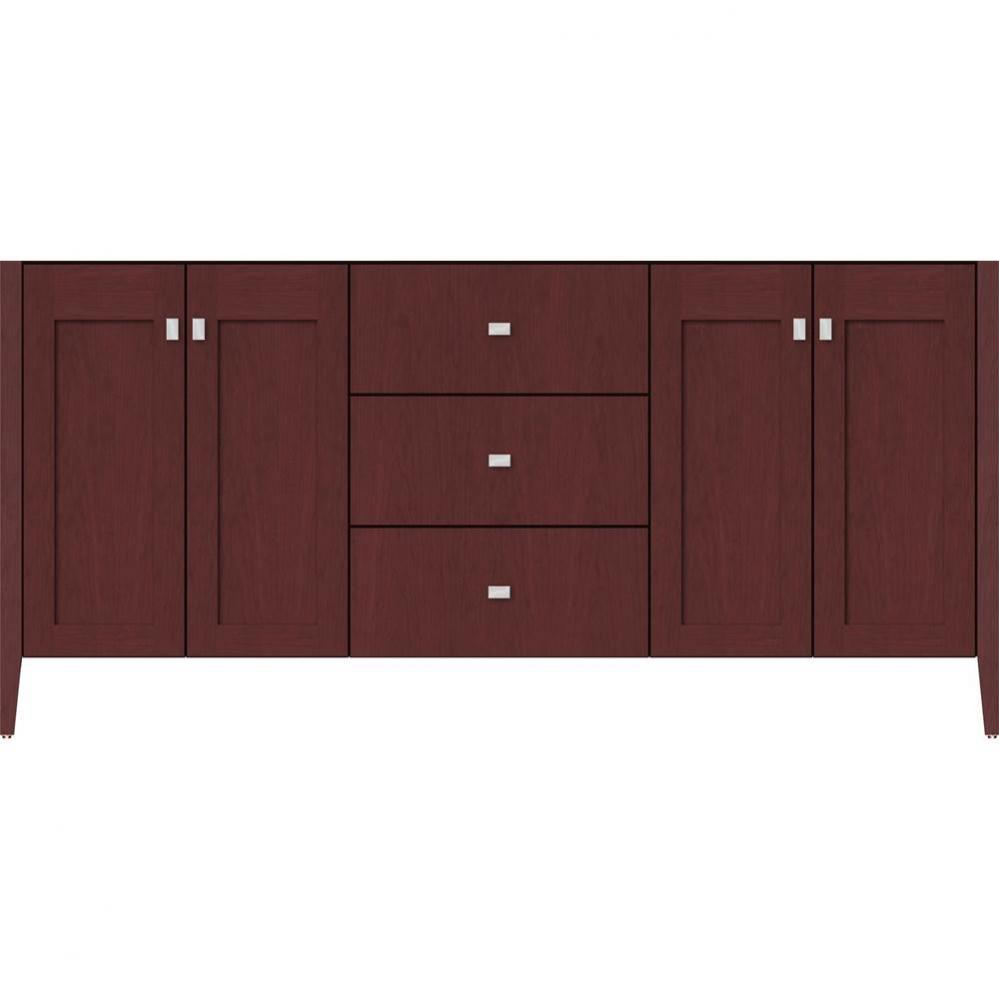 72 X 19 X 34.5 Newhalem Vanity Nh Shaker/Slab Dk Cherry Db
