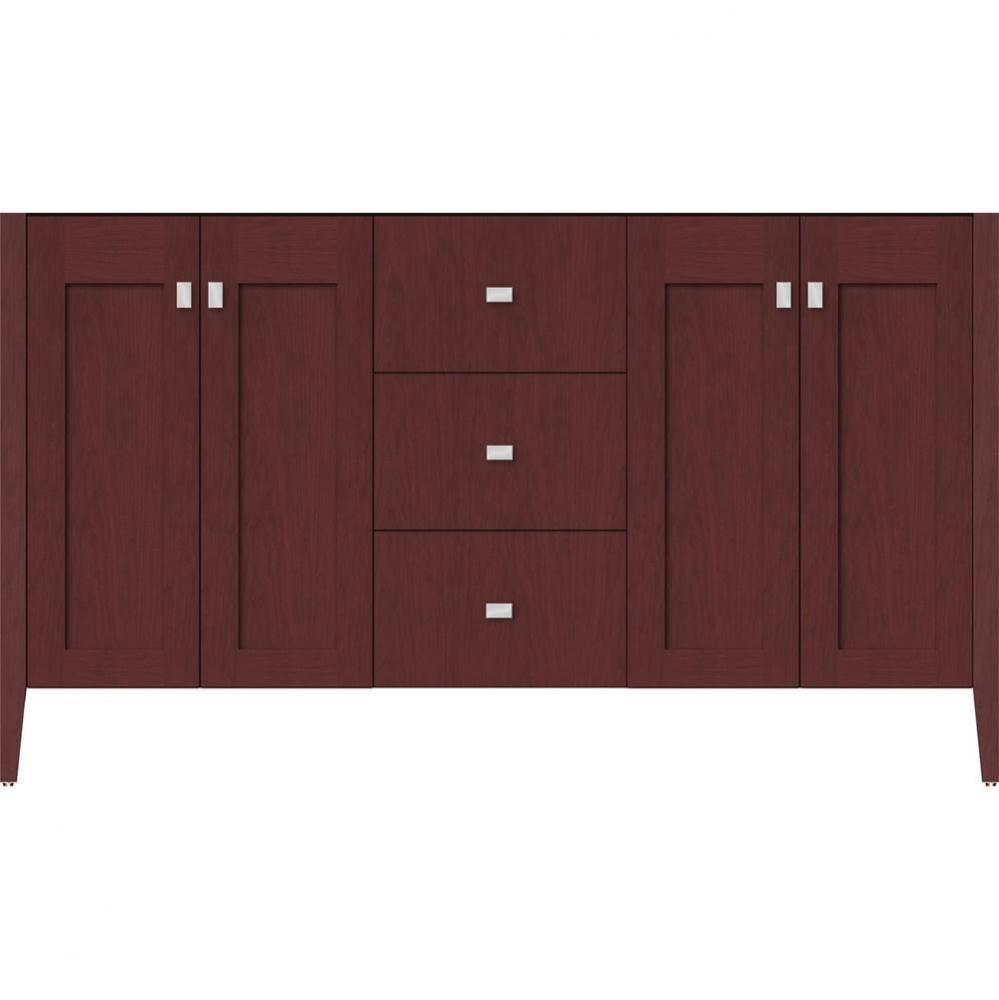 60 X 19 X 34.5 Newhalem Vanity Nh Shaker/Slab Dk Cherry Db