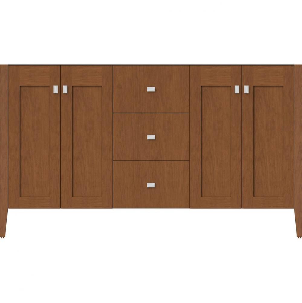 60 X 19 X 34.5 Newhalem Vanity Nh Shaker/Slab Cinn Cherry Db