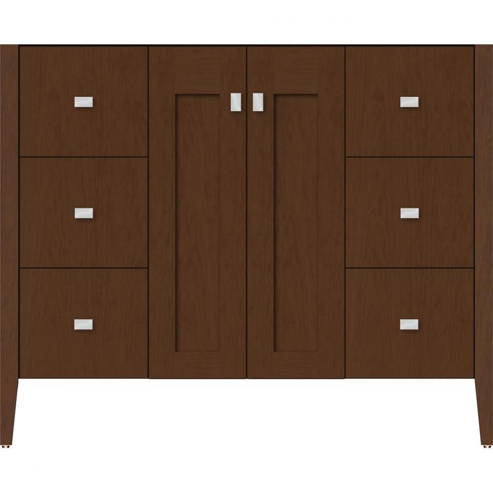 42 X 21.5 X 34.5 Newhalem Vanity Nh Shaker/Slab Pecan Cherry Sb