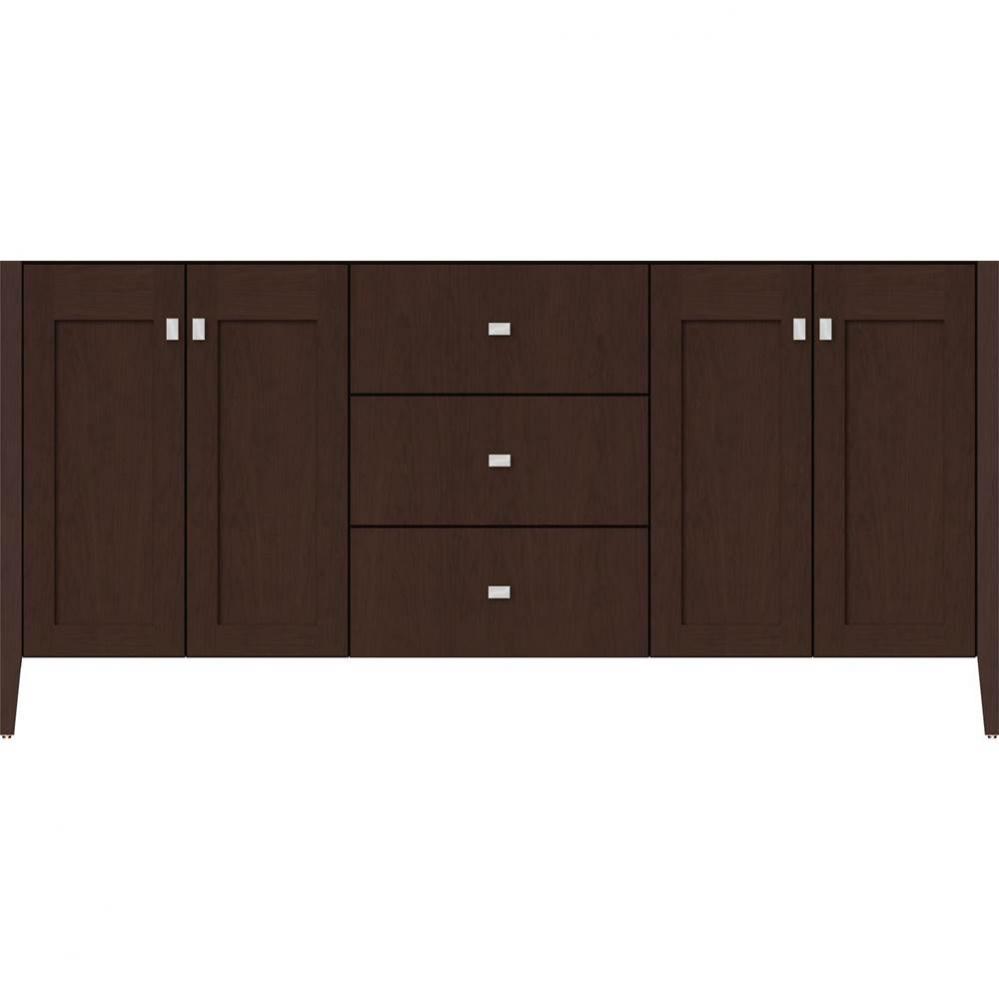 72 X 19 X 34.5 Newhalem Vanity Nh Shaker/Slab Choc Cherry Db