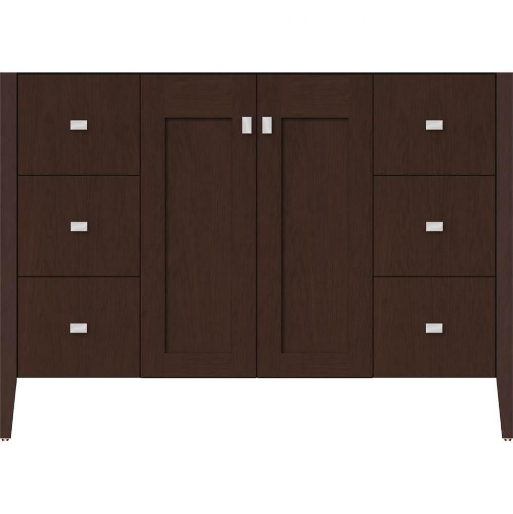 48 X 21.5 X 34.5 Newhalem Vanity Nh Shaker/Slab Choc Cherry Sb