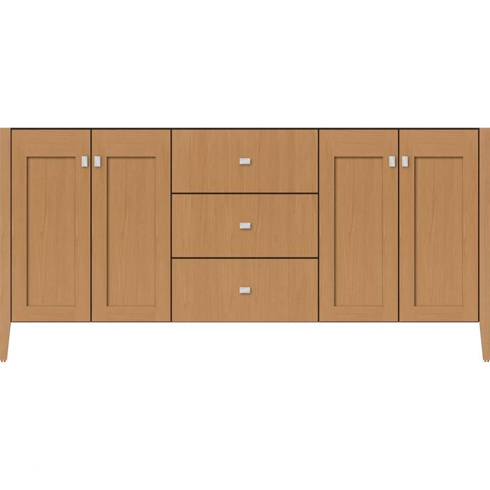 72 X 21.5 X 34.5 Newhalem Vanity Nh Shaker/Slab Nat Oak Db