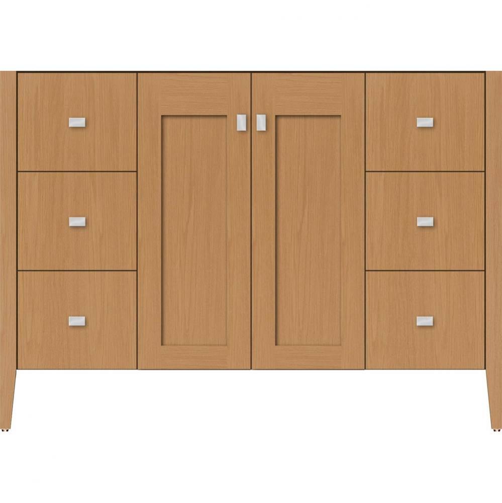 48 X 21.5 X 34.5 Newhalem Vanity Nh Shaker/Slab Nat Oak Sb Sb