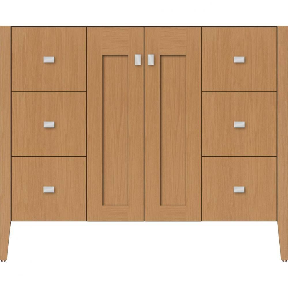 42 X 19 X 34.5 Newhalem Vanity Nh Shaker/Slab Nat Oak Sb