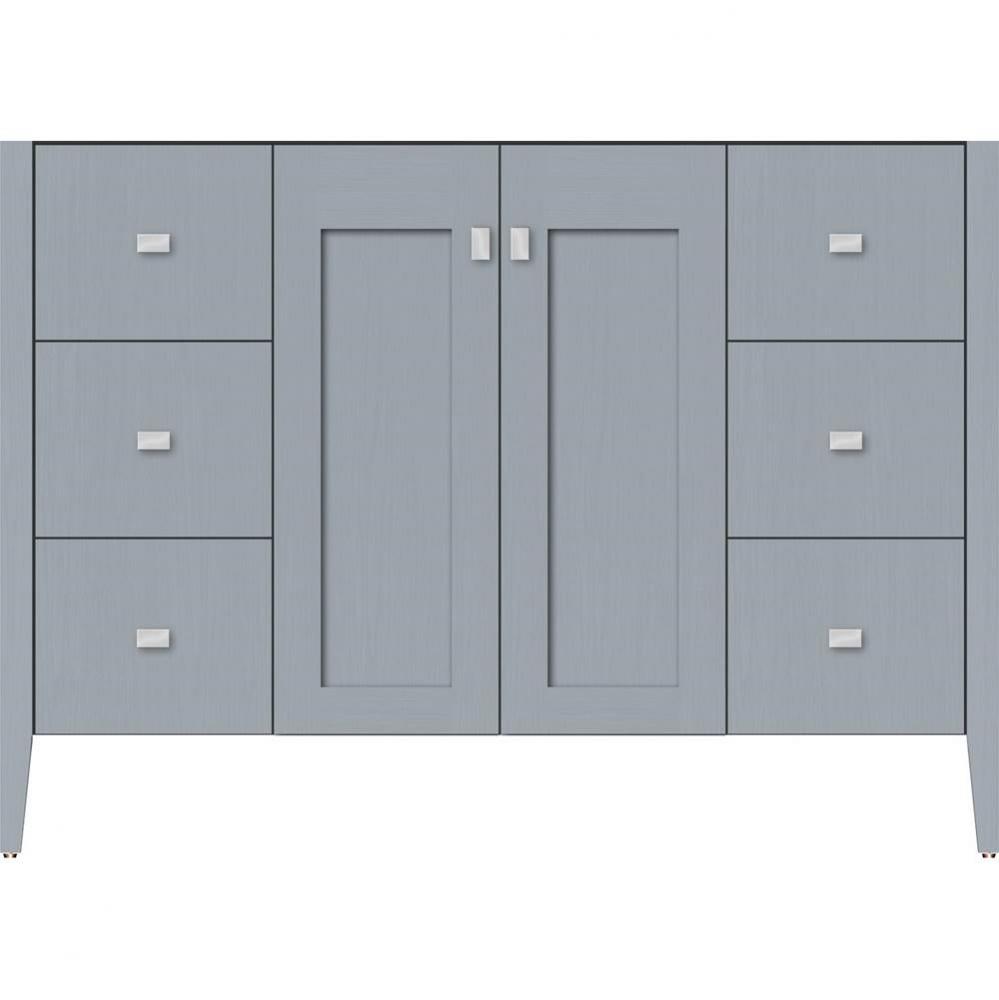 48 X 21.5 X 34.5 Newhalem Vanity Nh Shaker/Slab Silver Oak Sb