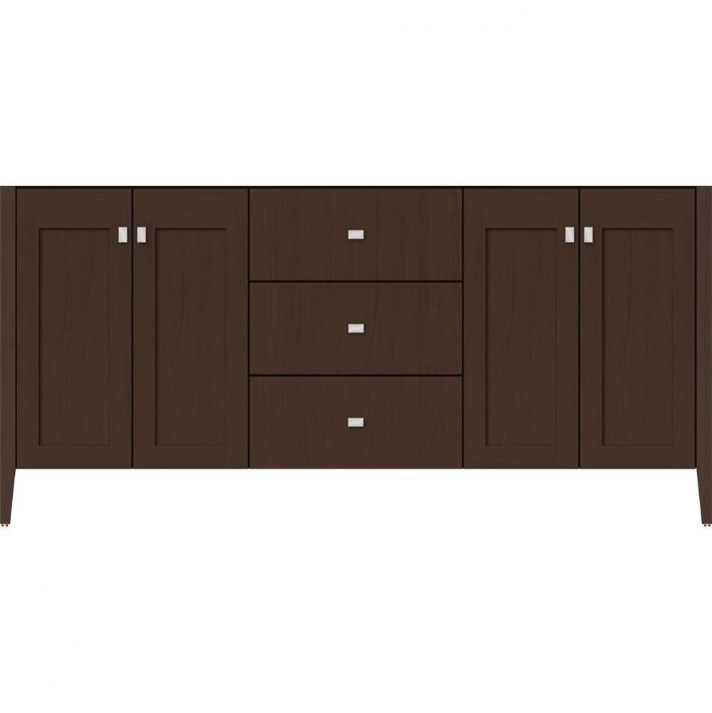 72 X 19 X 34.5 Newhalem Vanity Nh Shaker/Slab Choc Oak Db