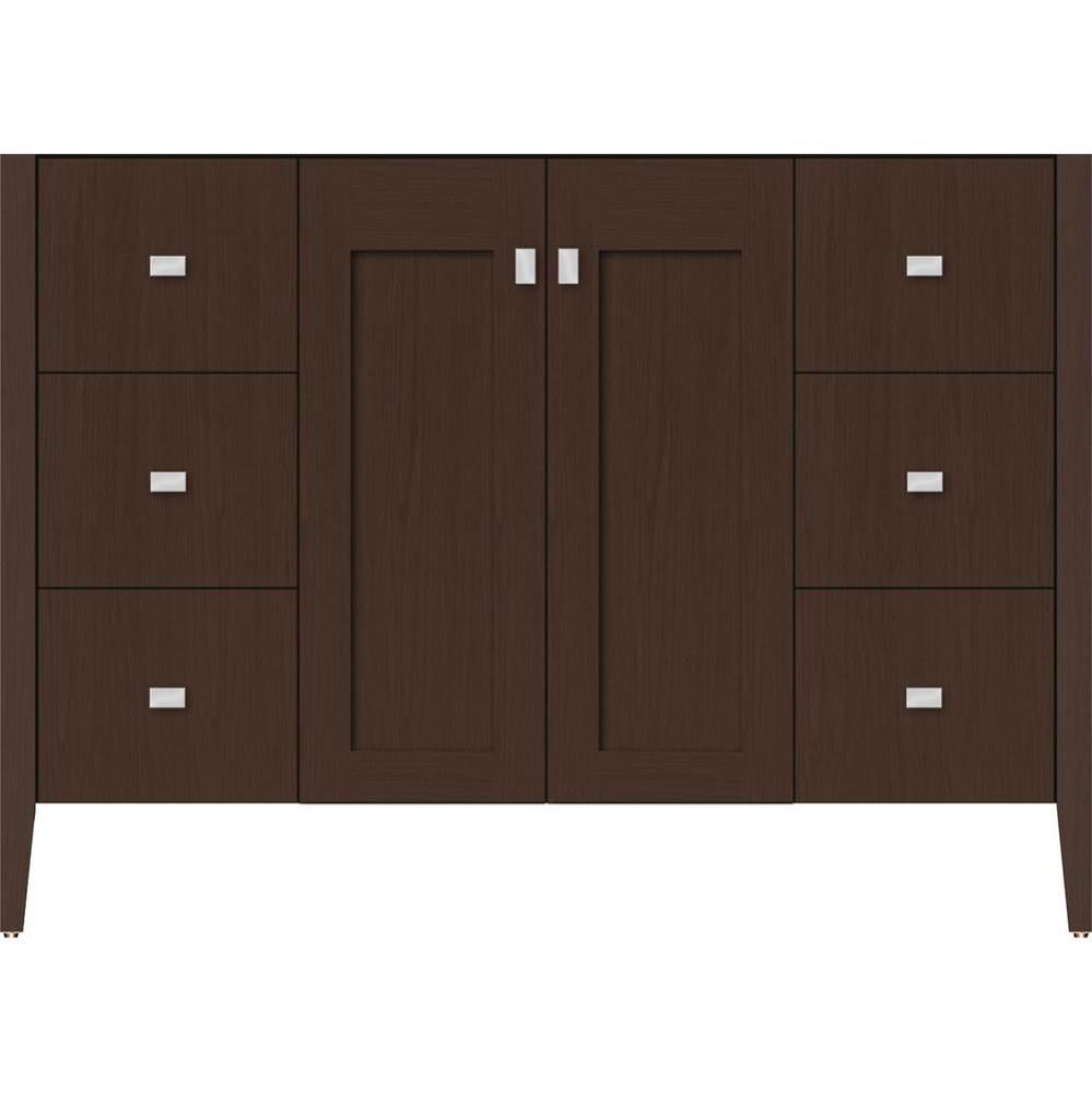 48 X 19 X 34.5 Newhalem Vanity Nh Shaker/Slab Choc Oak Sb