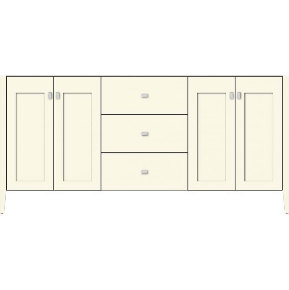 72 X 19 X 34.5 Newhalem Vanity Nh Shaker/Slab Sat Biscuit Db