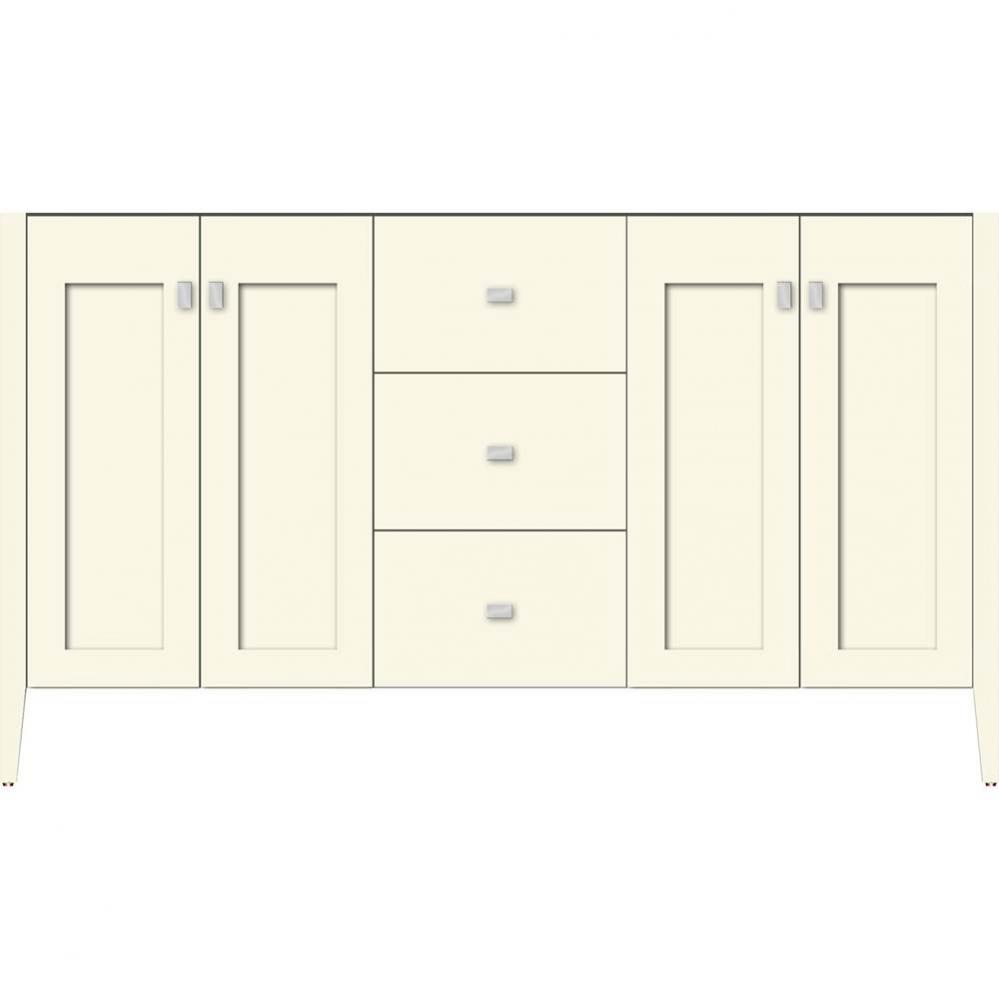 60 X 19 X 34.5 Newhalem Vanity Nh Shaker/Slab Sat Biscuit Db